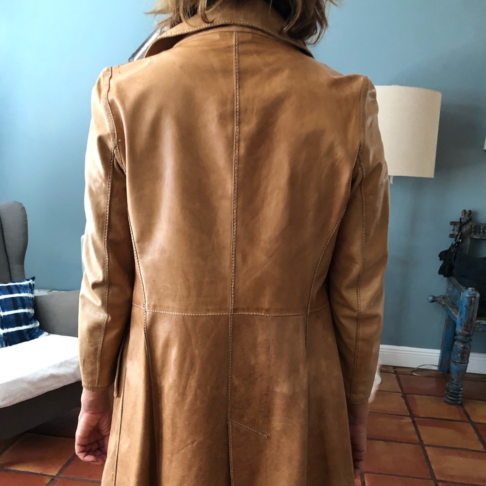 Italian light Leather jacket by Diane Firsten